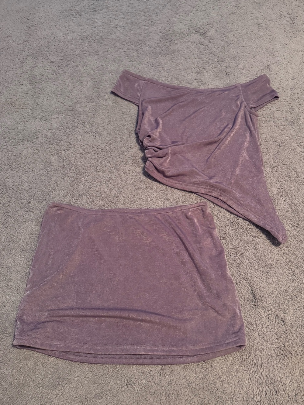 Edikted Purple Skirt Set